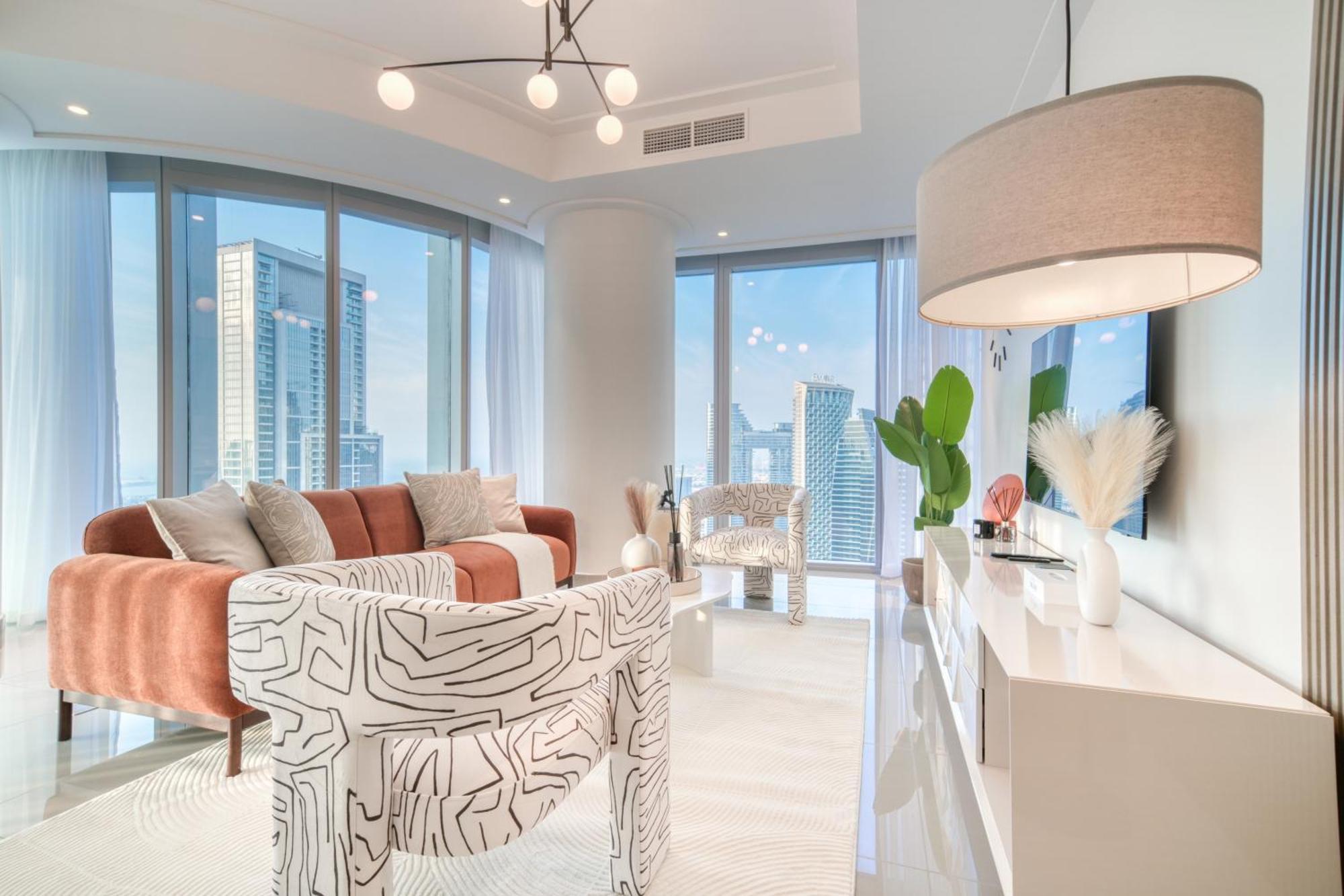 Downtown Luxury - Stunning Burj Khalifa & Sea View - 5 Minutes Walk To Dubai Mall Екстер'єр фото